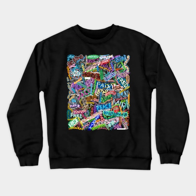 World Peace Crewneck Sweatshirt by lightidea